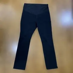 マタニティ ハイウエストパンツ L ブラック