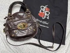 Rough Roses レザーショルダーバッグ ブラウン qualiteのサムネイル