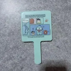 ハンギョドン手持ちミラー水色