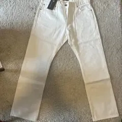 rough & swell パンツ　ホワイトデニム