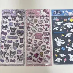 キャラクターシール くろみ キティ シナモロール 各1枚