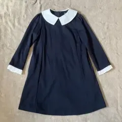 UNIQLO ネイビー 長袖ワンピース 120