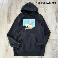 FUCKING AWESOME プルオーバー パーカー フーディー 黒L シェフのサムネイル
