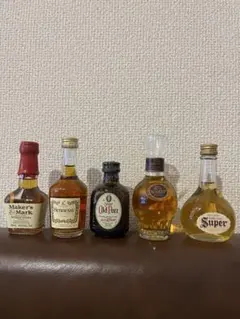 ミニボトル ウイスキー ブランデー 5本セットのサムネイル