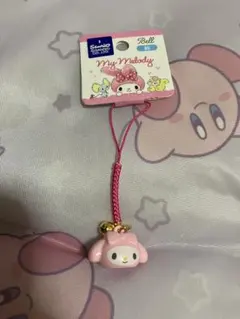マイメロディ　マスコットストラップ　サンリオ　鈴付き　キーホルダー