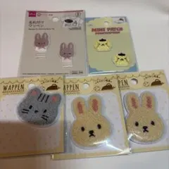 100均　ワッペン　5点セット