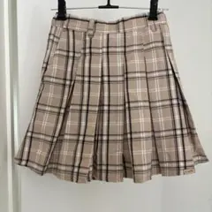 ピンクラテ　チェックスカート