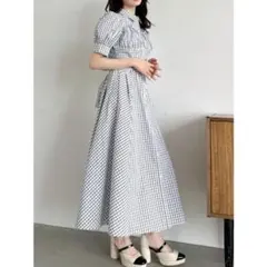TSURU by MARIKO OIKAWA ギンガムチェックワンピース - メルカリ