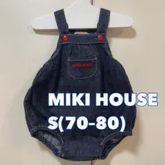 ミキハウス　ダルマオール／ロンパース　S(70-80)☆ファミリア　バーバリー