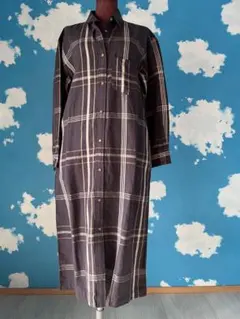 Ungrid チェック柄 シャツワンピース Fサイズ