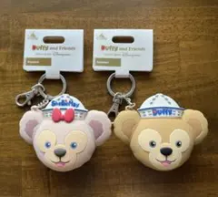 香港ディズニー　ダッフィー&シェリーメイ キーホルダー コインケース　2個セット