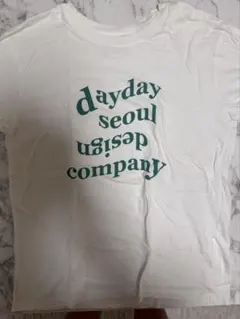 DAYDAY SEOUL 半袖 Tシャツ ホワイト ロゴ