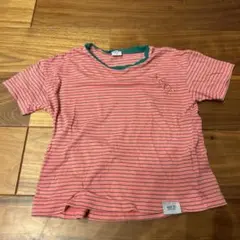 【petit main】and D. Tシャツ ボーダー ピンク 130