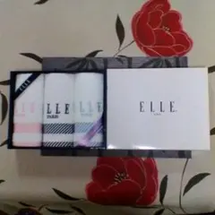 ELLE の ウォッシュタオル　×　３枚