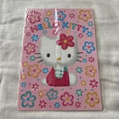 平成レトロ　ハローキティ　フラワーキティ下敷き　1976〜2000 サンリオ