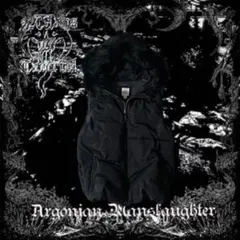 y2k opium 短丈 ファー付きダウンジャケット ベスト パンク ドロスト