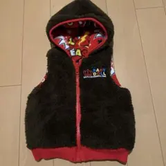 フード付きベスト リバーシブル 80 ベビードール