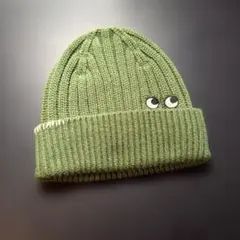 ANYA HINDMARCH オリーブグリーン ニット帽