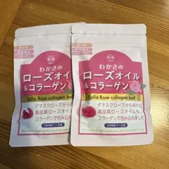 미개봉!로즈 향 보충제 로즈 오일 & 콜라겐 와카사 세이카츠