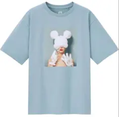 ユニクロ 吉田ユニ UT ディズニー ミッキー Tシャツ ライトブルー Ｌ