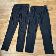 ユニクロ　キッズ　ヒートテック　スパッツ　レギンス ２枚 Ｍ（125〜135)