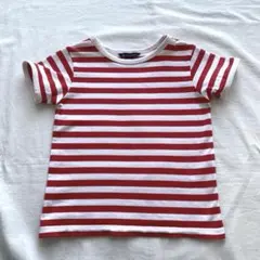 marimekko ボーダー Tシャツ レッド ホワイト 98 3Yのサムネイル