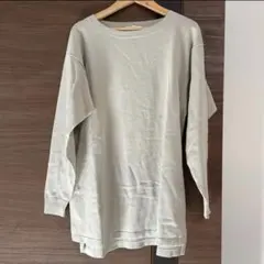 UNIQLO 薄手　スリットニット　グレー