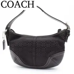 未使用級‼️【COACH】ワンショルダー シグネチャー レザー 人黒 10763 