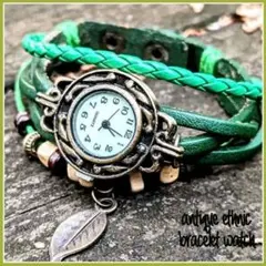 ze エスニック 腕時計 メンズ レディース レザーベルトブレスレット おしゃれ