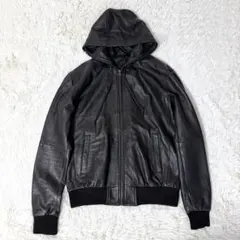 MONO-MART モノマート レザーパーカー ブルゾン 本革 羊革 XL