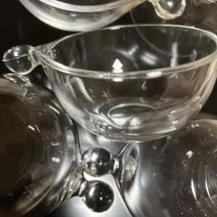 【美品】お洒落なガラス製スープ•デザートカップ 5個セット