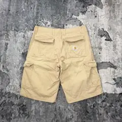 W33 Carhartt カーゴショーツ ハーフパンツ ベージュ 神サイズ 破格のサムネイル