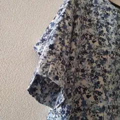 花柄ワンピース★ブルー★FREE SIZE新品（ショコラフィネ ローブ）