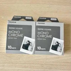 【未使用】チェキ instax SQUARE フィルム モノクローム 2個