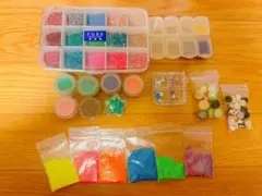 ネイルアート用ラメ グリッター＆パーツセット