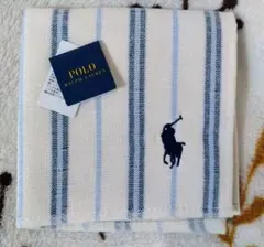 【新品】Polo Ralph Lauren ストライプ柄タオルハンカチ