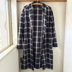 ど*門様 SENSE OF PLACE チェック カーディガン メンズ　ロングガのサムネイル