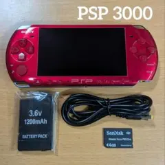 PSP 赤 ラディアント レッド 本体 付属品 ソニー　189