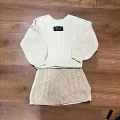 ALGY girl ニットセットアップ アイボリー