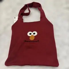 gu セサミストリート　エルモ　ニットバッグ