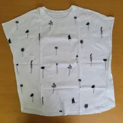 ブルーブルーエ　フラワー刺繍半袖Tシャツのサムネイル