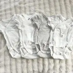 H&M オーガニックコットン ベビーロンパース 肌着 50cm