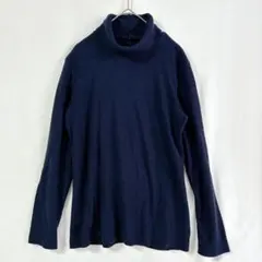 UNIQLO 터틀넥 양털 긴팔 컷소우 네이비 L