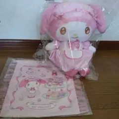 【初期不良あり】サンリオ当たりくじ　マイメロディ ぬいぐるみとフリル付きトート