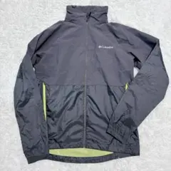 【美品】コロンビア オムニウィック ナイロンジャケット 薄手 フード 春 グレー