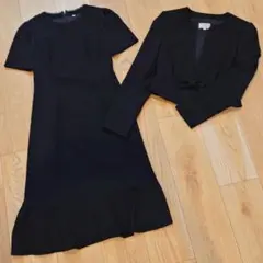 SOCIALソシアル　礼服　ブラックフォーマル　ワンピース　アンサンブル