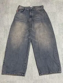 90サイズ ダークグレー ワイドレッグデニム 9090 9090リジットワイドレッグデニム - メルカリ