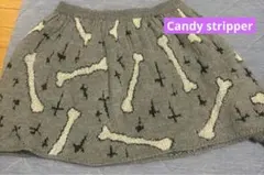 Candy stripper キャンスパ ニット　スカート　骨柄　古着　原宿のサムネイル