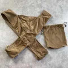 CUSEBERRY キューズベリー　ブラウン コーデュロイ 抱っこ紐 X字型