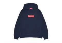Supreme Box Logo Hooded Sweatshirt Navyのサムネイル